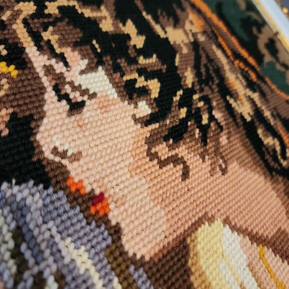 Vintage Stitched European Picture - Picture 2 of 4